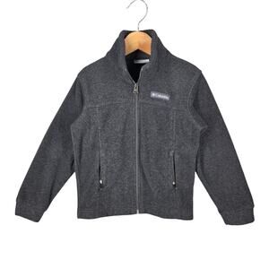 COLUMBIA BOY’S MOUNTAIN FLEECE JACKET – XXS 4/5 – MIDWEIGHT – FULL ZIP – WARM